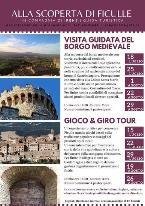Casa Vacanza In Casale Vicino Orvieto Ficulle Dış mekan fotoğraf